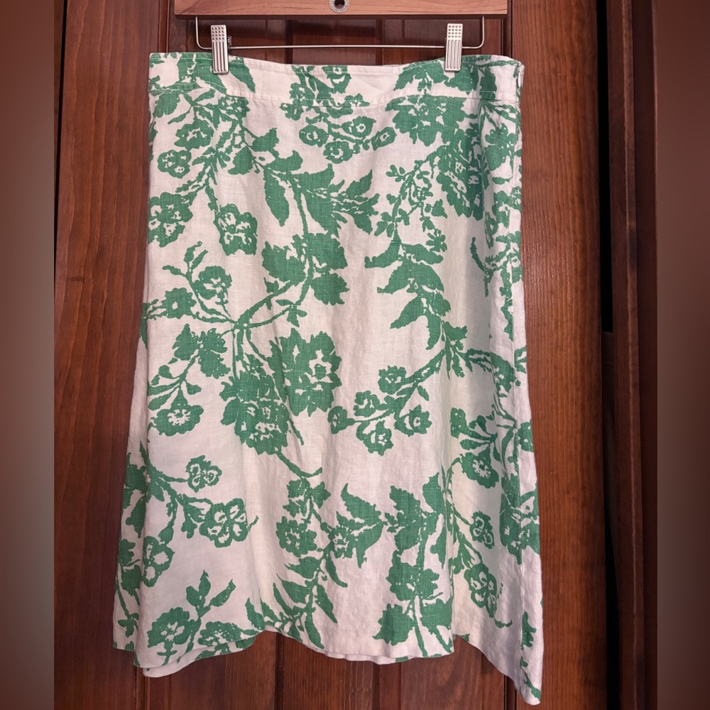 Zara Woman Flax linen skirt
